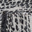 Gruby dywan wełniany Rustic 70x130 szary dywan