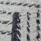 Nowoczesny dywan wełniany Rustic 70x140 szary dywan