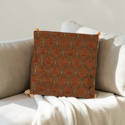 Poduszka dekoracyjna brązowa 45x45 cm – Brązowy pałac