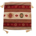 Poduszka dekoracyjna bordowa 45x45 cm – Nomadyczne pasy