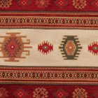 Poduszka dekoracyjna bordowa 45x45 cm – Nomadyczne pasy