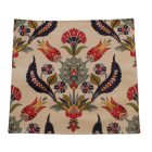 Poduszka dekoracyjna kremowa 45x45 cm – Orientalny tulipan