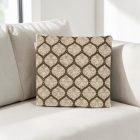 Poduszka dekoracyjna jasnoszara 45x45 cm – Srebrny ornament