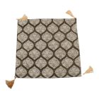 Poduszka dekoracyjna jasnoszara 45x45 cm – Srebrny ornament