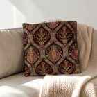 Poduszka dekoracyjna czarna 45x45 cm – Orientalny ogród o północy