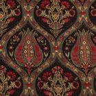 Poduszka dekoracyjna czarna 45x45 cm – Orientalny ogród o północy