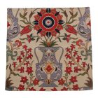 Poduszka dekoracyjna kremowa 45x45 cm – Orientalny wazon