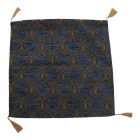 Poduszka dekoracyjna niebieska 45x45 cm – Ornament królewskiego błękitu