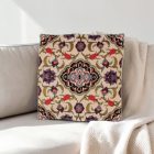 Poduszka dekoracyjna kremowa 45x45 cm – Szafirowy tulipan