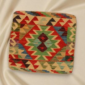   Poduszka dekoracyjna kilim 45x45 ręcznie tkana poszewka na poduszkę