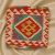Poduszka dekoracyjna kilim 45x45 ręcznie tkana poszewka na poduszkę