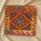 Poduszka dekoracyjna kilim 45x45 ręcznie tkana poszewka na poduszkę