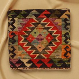   Poduszka dekoracyjna kilim 45x45 ręcznie tkana poszewka na poduszkę