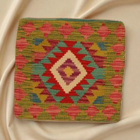   Poduszka dekoracyjna kilim 45x45 ręcznie tkana poszewka na poduszkę