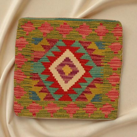 Poduszka dekoracyjna kilim 45x45 ręcznie tkana poszewka na poduszkę