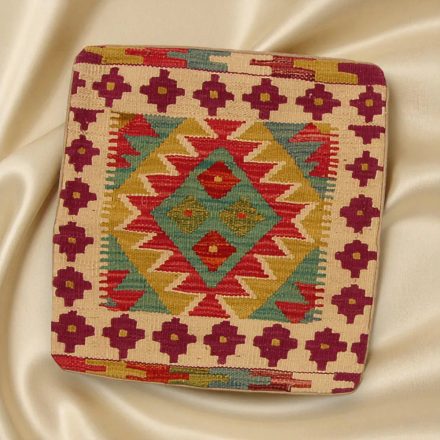 Ręcznie tkana poszewka na poduszkę Kilim 45x45 poduszka dekoracyjna