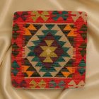 Ręcznie tkana poszewka na poduszkę Kilim 45x45 poduszka dekoracyjna