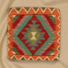 Ręcznie tkana poszewka na poduszkę Kilim 45x45 poduszka dekoracyjna