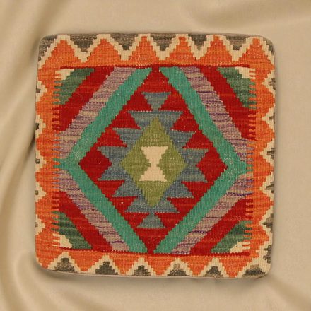 Ręcznie tkana poszewka na poduszkę Kilim 45x45 poduszka dekoracyjna