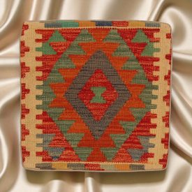 Poduszka ręcznie tkana 45x45 poszewka na poduszkę Kilim