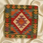 Poduszka dekoracyjna kilim 45x45 ręcznie tkana poszewka na poduszkę