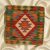 Poduszka dekoracyjna kilim 45x45 ręcznie tkana poszewka na poduszkę