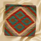 Poduszka dekoracyjna kilim 45x45 ręcznie tkana poszewka na poduszkę