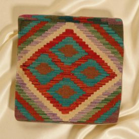   Poduszka dekoracyjna kilim 45x45 ręcznie tkana poszewka na poduszkę