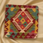 Poduszka dekoracyjna kilim 45x45 ręcznie tkana poszewka na poduszkę