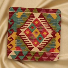   Poduszka dekoracyjna kilim 45x45 ręcznie tkana poszewka na poduszkę