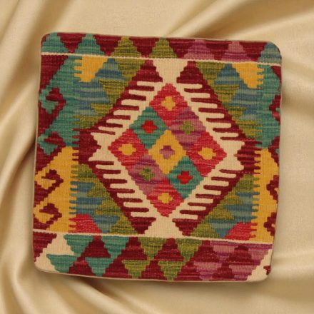 Poduszka dekoracyjna kilim 45x45 ręcznie tkana poszewka na poduszkę