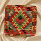 Poduszka dekoracyjna kilim 45x45 ręcznie tkana poszewka na poduszkę