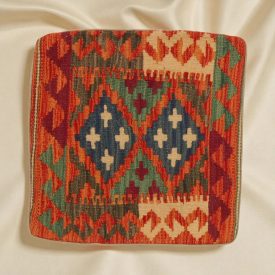   Poduszka dekoracyjna kilim 45x45 ręcznie tkana poszewka na poduszkę