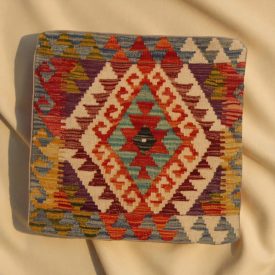   Poduszka dekoracyjna kilim 45x45 ręcznie tkana poszewka na poduszkę