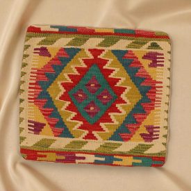   Poduszka dekoracyjna kilim 45x45 ręcznie tkana poszewka na poduszkę