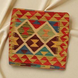 Poduszka Kilim 45x45 ręcznie tkana poszewka na poduszkę