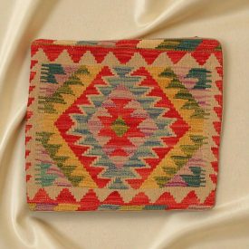 Poduszka Kilim 45x45 ręcznie tkana poszewka na poduszkę