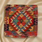 Poduszka Kilim 45x45 ręcznie tkana poszewka na poduszkę