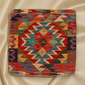 Poduszka Kilim 45x45 ręcznie tkana poszewka na poduszkę