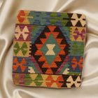 Poduszka Kilim 45x45 ręcznie tkana poszewka na poduszkę