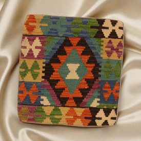 Poduszka Kilim 45x45 ręcznie tkana poszewka na poduszkę