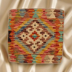 Poduszka Kilim 45x45 ręcznie tkana poszewka na poduszkę