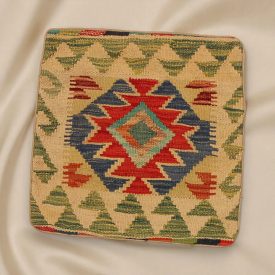 Poduszka Kilim 45x45 ręcznie tkana poszewka na poduszkę