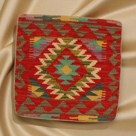   Poduszka dekoracyjna kilim 45x45 ręcznie tkana poszewka na poduszkę