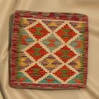 Poduszka dekoracyjna kilim 45x45 ręcznie tkana poszewka na poduszkę