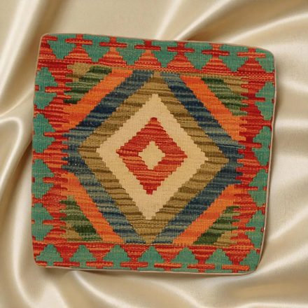 Poduszka dekoracyjna kilim 45x45 ręcznie tkana poszewka na poduszkę