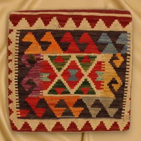   Poduszka dekoracyjna kilim 45x45 ręcznie tkana poszewka na poduszkę