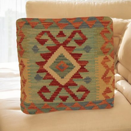 Poduszka dekoracyjna kilim 45x45 ręcznie tkana poszewka na poduszkę