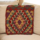 Poduszka dekoracyjna kilim 45x45 ręcznie tkana poszewka na poduszkę