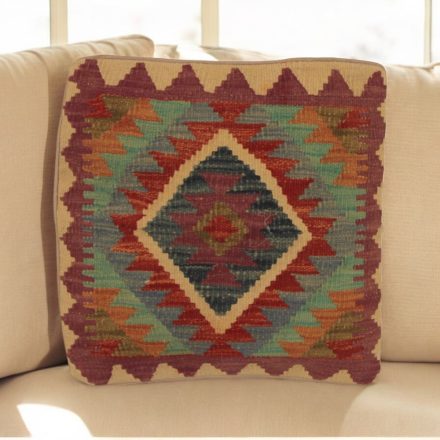 Ręcznie tkana poszewka na poduszkę Kilim 45x45 poduszka dekoracyjna